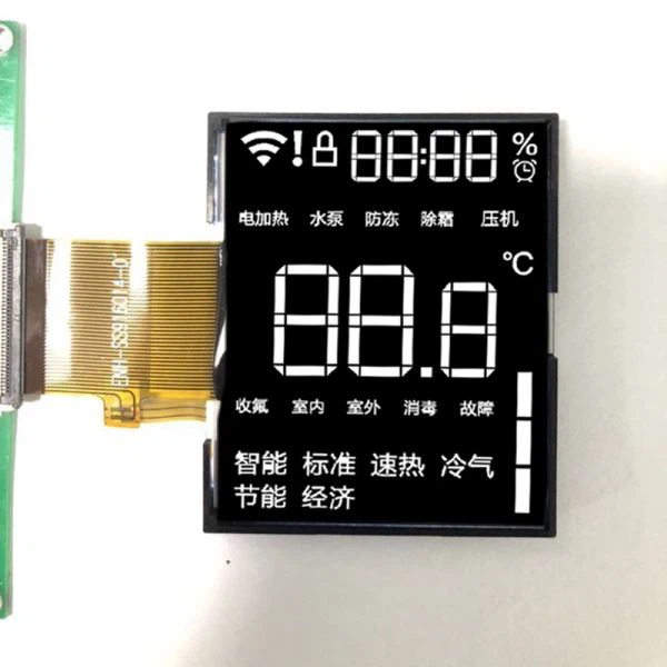 Segment LCD Zaub Nrog Rau Lub Teeb Tom Qab