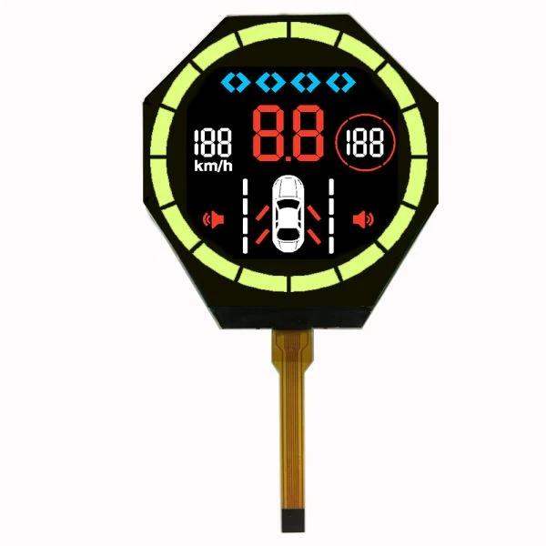 VA Segment Transmissive Lcd Siv Rau Tsheb